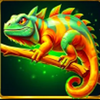 magma strike blazing jackpots hold and win chameleon symbol