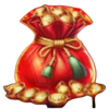 magnet storm dragon charm gold bag symbol