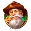 majestic express gold run old man symbol