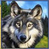 majestic forest wolf symbol