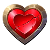 mammoth gold megaways heart symbol