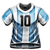maradona el diez argentina symbol