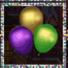 mardi gras jokers wild ballons symbol