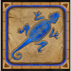 masked treasures lizard symbol