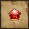 masked treasures red gem symbol