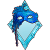 masquerade fortune blue mask symbol