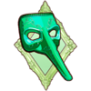 masquerade fortune green mask symbol
