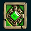 mayan book green gem symbol