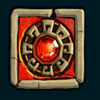 mayan book red gem symbol
