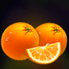 mega burning wins orange symbol