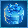 mega merry gifts round symbol