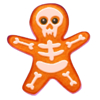 meowloween gingerbread skeleton symbol