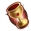 merlins mystic potion glass symbol