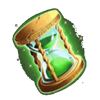 merlins mystic potion sand clock symbol