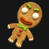 merry scary christmas gingerbreadman symbol