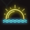 miami multiplier sunset symbol