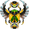 mighty egypt riches scarabc symbol