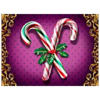 million christmas 3 candy canes symbol