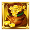 mining pots of gold coins symbol