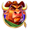 money farm west cowboy bull symbol