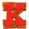money farm west wooden k symbol