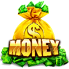 money money money oranje jackpot yellow bag symbol