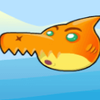 monkeys vs sharks orange shark symbol