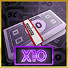 monopoly on the money deluxe cash purple symbol