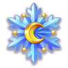 moon princess power of love snowflake symbol