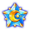 moon princess stargazing blue star symbol