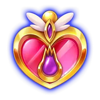 moon princess stargazing red heart symbol