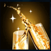 mr caribbean champagne glasses symbol