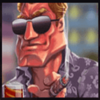 mr caribbean man with glasses symbol