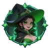 mysterious witch green witch symbol