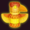 mystic buffalo yellow totem bird symbol