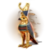 myth of ra statue symbol
