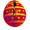 mythical fire qilin egg symbol