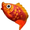 mythical fire qilin fish symbol