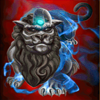 mythical fire qilin tiger symbol
