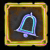 neon fruits bell symbol