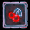 neon fruits cherry symbol