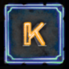neon fruits k symbol
