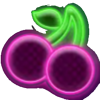 neon party cherries symbol