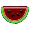 neon party watermelon symbol