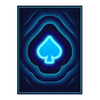 neon villains doublemax spade symbol