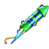 new years eve fortune rocket symbol