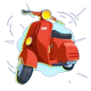 ninja chacha scooter symbol