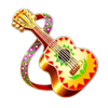 oink oink oink pinatas guitar symbol