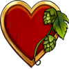 oktobeer gold heart symbol