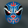 opera of the masks blue mask symbol